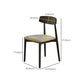 Open Back Solid Wood Contemporary Armless Dining Accent Chair