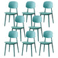Contemporary Style Open Back Plastic Dining Side Chair for Home
