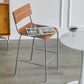 Contemporary Beech Solid Wood Armless Bar Stool with Footrest
