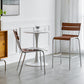 Contemporary Beech Solid Wood Armless Bar Stool with Footrest