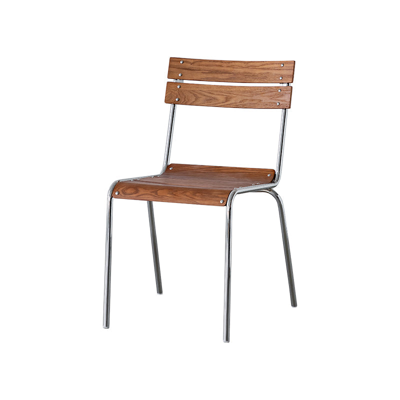 Contemporary Beech Solid Wood Armless Bar Stool with Footrest