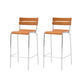 Contemporary Manufactured Wood Low Back Bar Stool with Footrest 2 Piece Set Bar Stool(30"H) Clearhalo 'Bar Furniture' 'Bar Stools' 'bar_stools' 'furn' 'furn_bar_stools' 'Furniture' 'Kitchen & Dining Furniture' 7826207