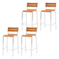 Contemporary Manufactured Wood Low Back Bar Stool with Footrest 4 Piece Set Bar Stool(30"H) Clearhalo 'Bar Furniture' 'Bar Stools' 'bar_stools' 'furn' 'furn_bar_stools' 'Furniture' 'Kitchen & Dining Furniture' 7826209