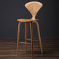 Contemporary Contoured Seat Low Back Bar Stools with Footrest