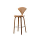 Contemporary Contoured Seat Low Back Bar Stools with Footrest