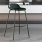 Contemporary Faux Leather Bucket Bar Stools with Black Metal Base Green 1 Piece Clearhalo 'Bar Furniture' 'Bar Stools' 'bar_stools' 'furn' 'furn_bar_stools' 'Furniture' 'Kitchen & Dining Furniture' 7826312