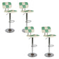 Contemporary Adjustable Height Swivel Upholstered Bar Stool with Footrest Green 4 Piece Set Clearhalo 'Bar Furniture' 'Bar Stools' 'bar_stools' 'furn' 'furn_bar_stools' 'Furniture' 'Kitchen & Dining Furniture' 7826377
