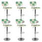 Contemporary Adjustable Height Swivel Upholstered Bar Stool with Footrest Green 6 Piece Set Clearhalo 'Bar Furniture' 'Bar Stools' 'bar_stools' 'furn' 'furn_bar_stools' 'Furniture' 'Kitchen & Dining Furniture' 7826379