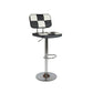 Contemporary Adjustable Height Swivel Upholstered Bar Stool with Footrest Black 1 Piece Clearhalo 'Bar Furniture' 'Bar Stools' 'bar_stools' 'furn' 'furn_bar_stools' 'Furniture' 'Kitchen & Dining Furniture' 7826382