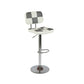 Contemporary Adjustable Height Swivel Upholstered Bar Stool with Footrest Gray 1 Piece Clearhalo 'Bar Furniture' 'Bar Stools' 'bar_stools' 'furn' 'furn_bar_stools' 'Furniture' 'Kitchen & Dining Furniture' 7826393