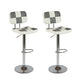 Contemporary Adjustable Height Swivel Upholstered Bar Stool with Footrest Gray 2 Piece Set Clearhalo 'Bar Furniture' 'Bar Stools' 'bar_stools' 'furn' 'furn_bar_stools' 'Furniture' 'Kitchen & Dining Furniture' 7826394