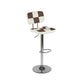 Contemporary Adjustable Height Swivel Upholstered Bar Stool with Footrest Brown 1 Piece Clearhalo 'Bar Furniture' 'Bar Stools' 'bar_stools' 'furn' 'furn_bar_stools' 'Furniture' 'Kitchen & Dining Furniture' 7826398