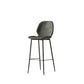 Modern Style Backrest Metal Counter Stool with Leather Cushion Dark Gray 1 Piece Clearhalo 'Bar Furniture' 'Bar Stools' 'bar_stools' 'furn' 'furn_bar_stools' 'Furniture' 'Kitchen & Dining Furniture' 7826529