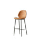 Modern Style Backrest Metal Counter Stool with Leather Cushion Orange 1 Piece Clearhalo 'Bar Furniture' 'Bar Stools' 'bar_stools' 'furn' 'furn_bar_stools' 'Furniture' 'Kitchen & Dining Furniture' 7826540