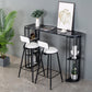 1/2/3 stuks Oval Modern Faux Marble Top Teller Hoogte Pub Set