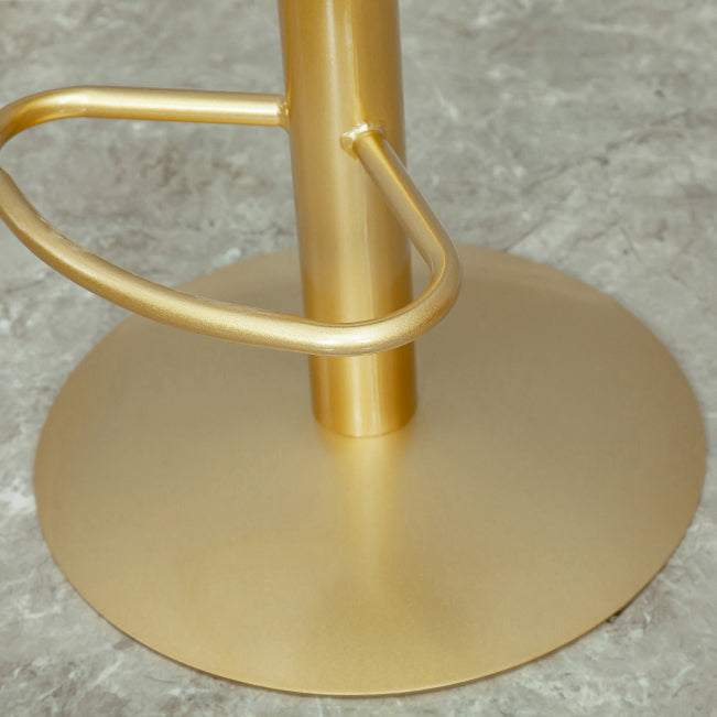 2/3 Pieces Oval Glam Bar Stool and Table Set for Dining Room