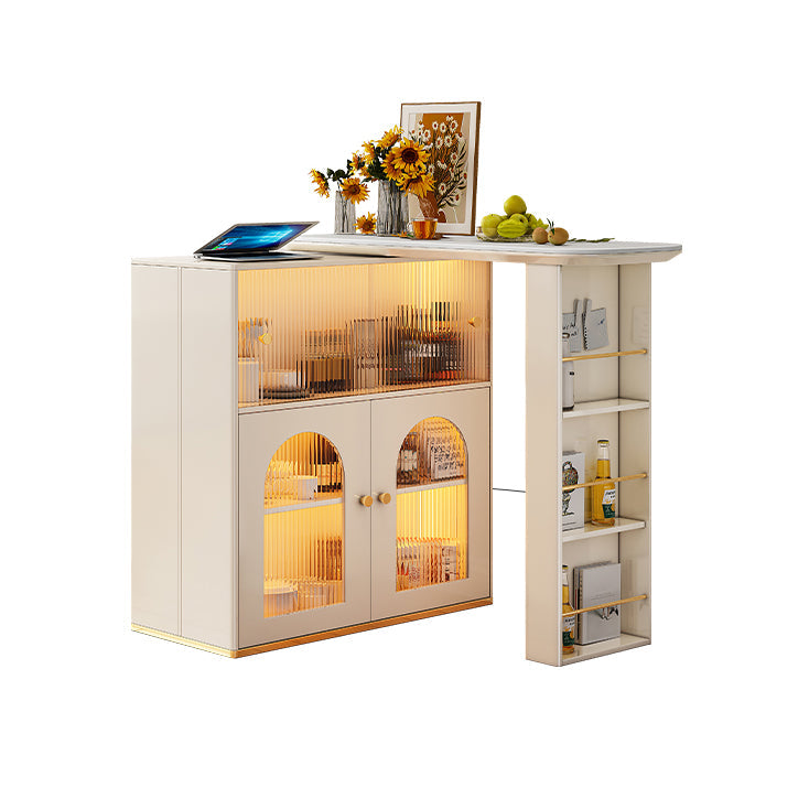 1/2/3 pezzi da banco altezza pub set contemporaneo bianco per sala da pranzo