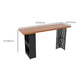 Pine en bois massif double table de piédestal pour salle à manger de cuisine