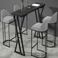 Matte Finish Stone Top Pub Table with Metal Base for Dining Room Clearhalo 'Bar Furniture' 'Bar Tables' 'bar_tables' 'furn' 'furn_bar_tables' 'Furniture' 'Kitchen & Dining Furniture' 7826965