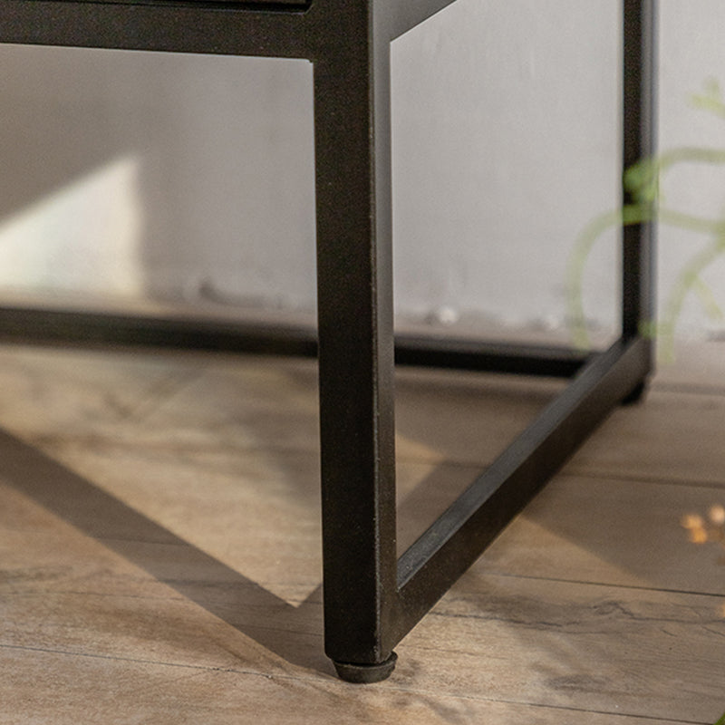 Puerto de vidrio de mesa de buffet de metal de estilo moderno para sala de estar