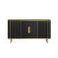 Mesa del aparador de almacenamiento de mármol de lado Glam Sideboard con puertas para el comedor