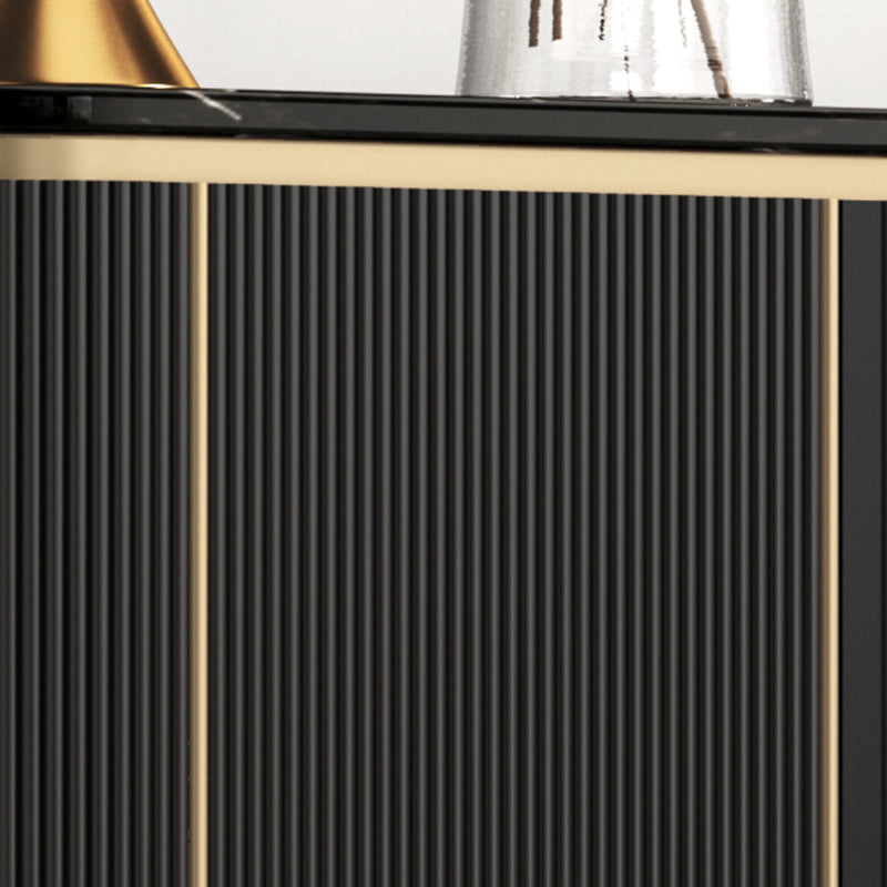 Mesa del aparador de almacenamiento de mármol de lado Glam Sideboard con puertas para el comedor