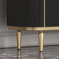 Mesa del aparador de almacenamiento de mármol de lado Glam Sideboard con puertas para el comedor