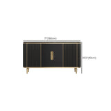 Mesa del aparador de almacenamiento de mármol de lado Glam Sideboard con puertas para el comedor