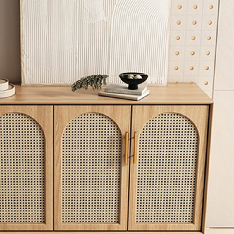 Cabinetes marrones contemporáneos Mesa de buffet de madera maciza para sala de estar