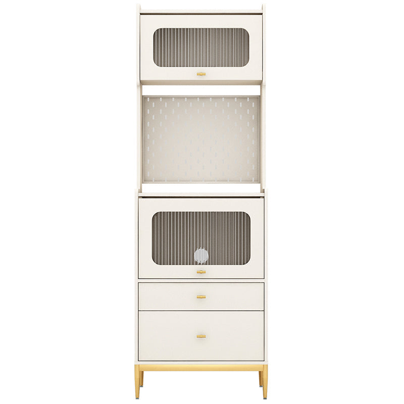 PARA DEL ARRIBA DE MADERA DE MADERA DE MADERA DE Buffet de almacenamiento abierto de estilo glamor