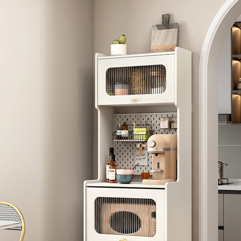 Stegno a buffet aperto in stile glam ingegnerizzati in legno ingegnerizzato con 2-disegno