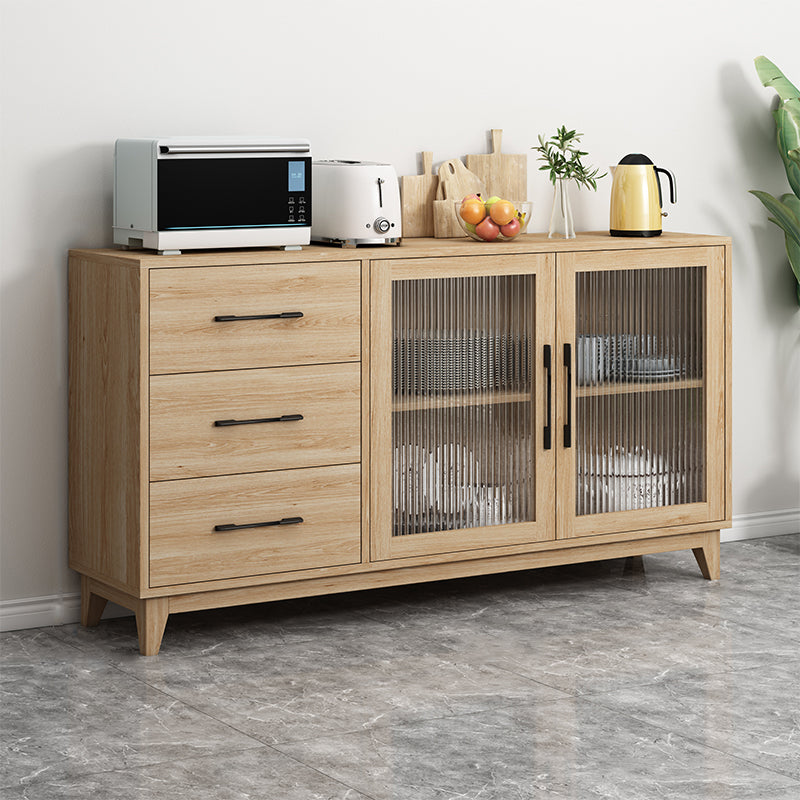 Sideboard del tavolo del server di legno moderno con cassetti/armadi per la casa