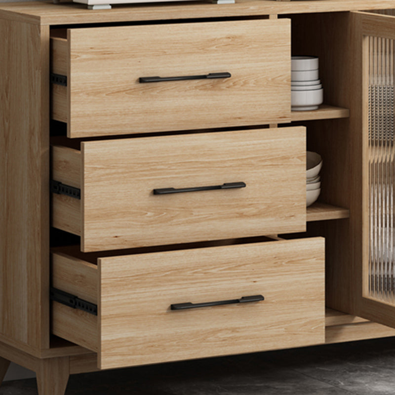 Sideboard del tavolo del server di legno moderno con cassetti/armadi per la casa