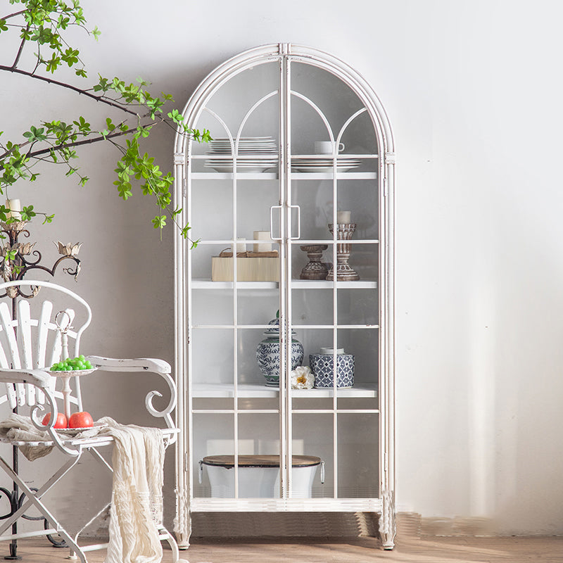 Traditional Solid Wood Display Stand Glass Doors Storage Cabinet for Living Room Clearhalo 'Display & China Cabinets' 'display_china_cabinets' 'furn' 'furn_display_china_cabinets' 'Furniture' 'Kitchen & Dining Furniture' 7827231