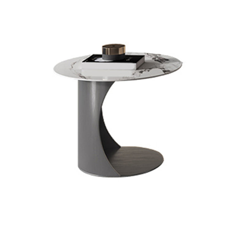 27 "breit weiße zeitgenössische Schieferglanzkaffee Cocktailtisch beenden