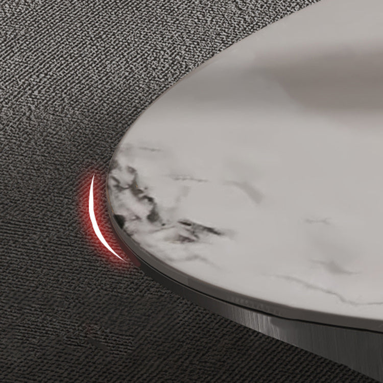 27 "breit weiße zeitgenössische Schieferglanzkaffee Cocktailtisch beenden