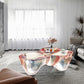 3 Legs Clear Contemporary Acrylic Single Coffee Cocktail Table Clearhalo 'Coffee & Accent Tables' 'Coffee Tables' 'coffee_tables' 'furn' 'furn_coffee_tables' 'Furniture' 'Living Room Furniture' 7829180