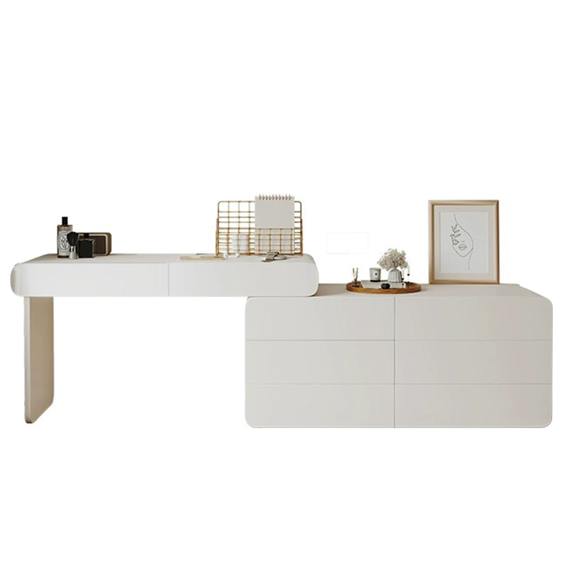 Brachette de vanité en bois à chambre à coucher éclairé blanc éclairé blanc contemporain