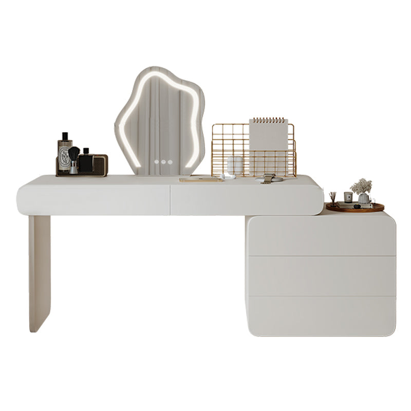 Brachette de vanité en bois à chambre à coucher éclairé blanc éclairé blanc contemporain