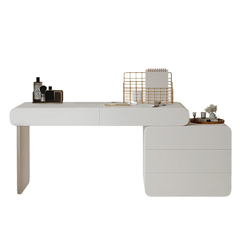 Brachette de vanité en bois à chambre à coucher éclairé blanc éclairé blanc contemporain