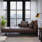 Wood and Leather Frame Cushioned Chaise Lounge Couch - 66.9" W Left-Arm Chaise Clearhalo 'Chairs & Seating' 'Chaise Lounge' 'chaise_lounge' 'furn' 'furn_chaise_lounge' 'Furniture' 'Living Room Furniture' 7829324