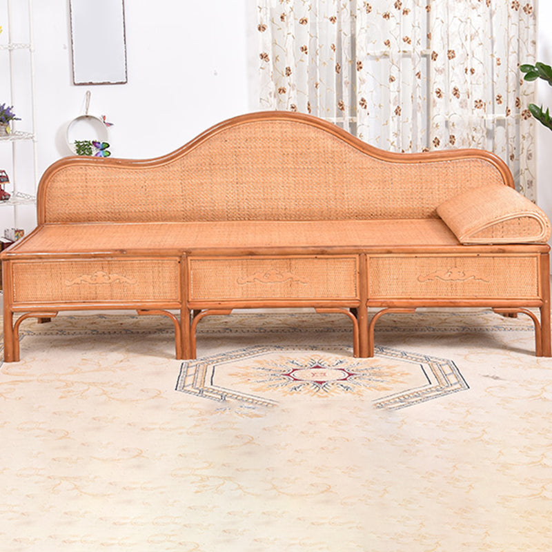 33" H Rattan Accent Chaise Lounge Chair/TV Chair with Pillow Clearhalo 'Chairs & Seating' 'Chaise Lounge' 'chaise_lounge' 'furn' 'furn_chaise_lounge' 'Furniture' 'Living Room Furniture' 7829342