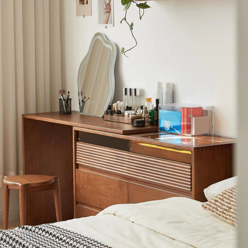 Legno scandinavo marrone massimo con tavolo da toeletta per vanità camera da letto del cassetto