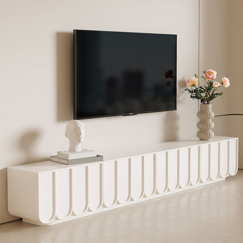 Scandinavian TV Media Console with Rectangle Top for Living Room