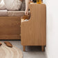 Modern Style Wooden Bedside Cabinet Open Storage for Bedroom