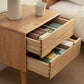 Scandinavian Wooden Bedside Cabinet with 2 Drawer for Bedroom