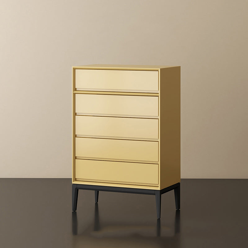 Moderno cassa di stoccaggio in legno verticale con cassetti a chiusura morbida per la casa