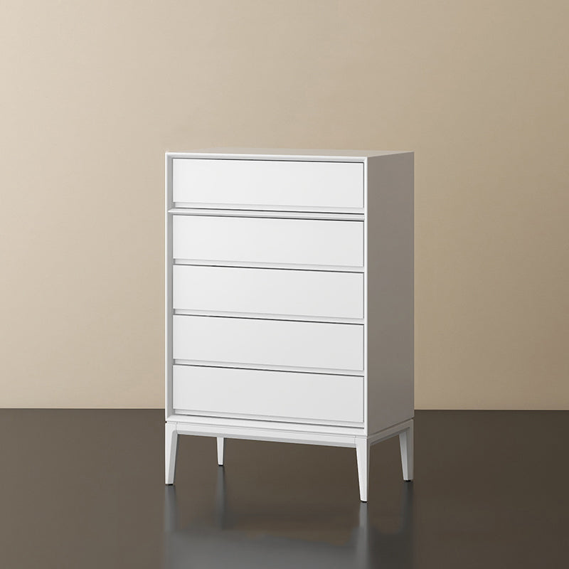 Moderno cassa di stoccaggio in legno verticale con cassetti a chiusura morbida per la casa