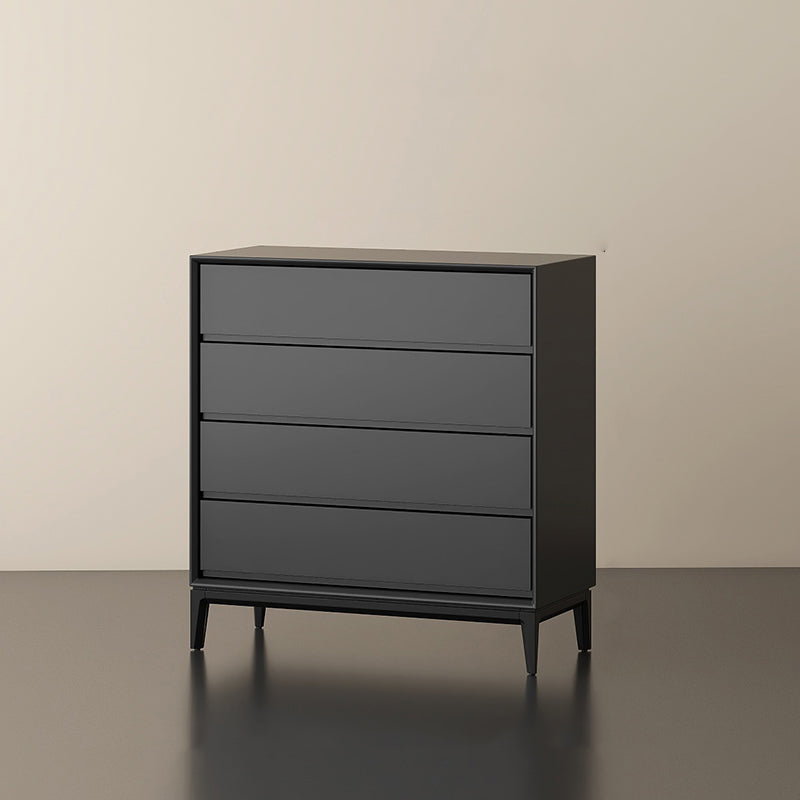 Moderno cassa di stoccaggio in legno verticale con cassetti a chiusura morbida per la casa