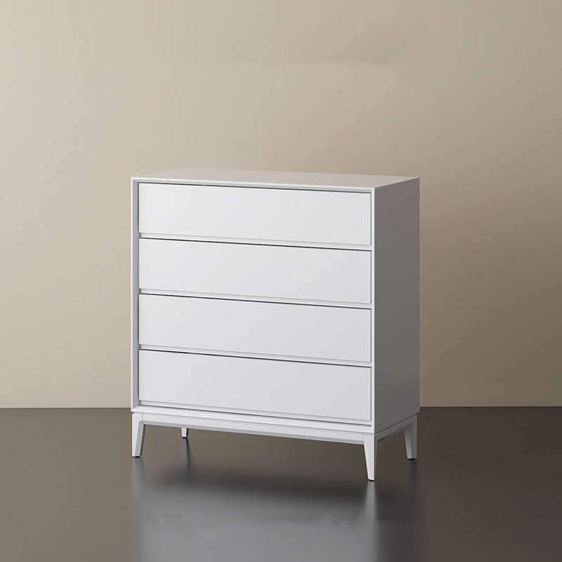 Moderno cassa di stoccaggio in legno verticale con cassetti a chiusura morbida per la casa